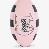 Ballon De Rugby En Grippy Rose Et Marine Numero 10
