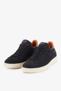 Baskets Bleu Marine En Cuir