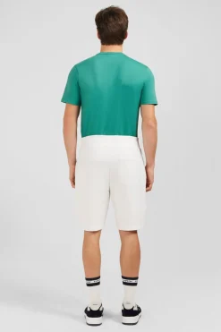 Bermuda Blanc A Taille Elastiquee