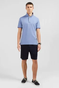Bermuda Bleu Marine A Taille Elastiquee