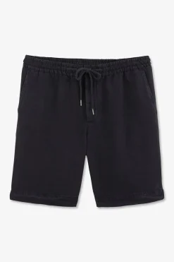 Bermuda Bleu Marine A Taille Elastiquee