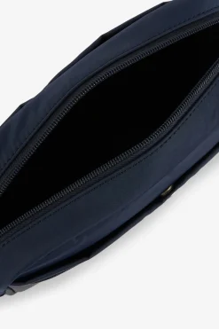 Besace Bleu Marine Avec Effet Cuir Graine