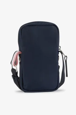 Besace Bleu Marine Avec Effet Cuir Graine