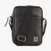Besace Rectangulaire En Cuir Noir