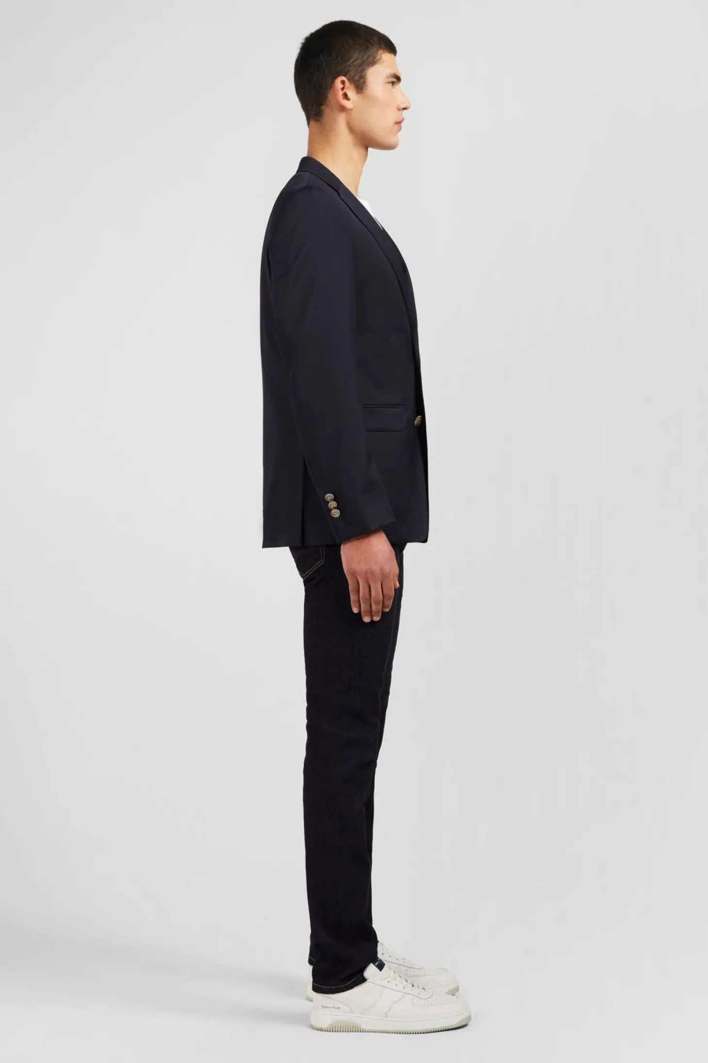 Blazer Bleu Marine 100 % Laine