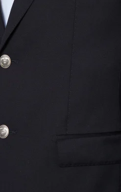 Blazer Bleu Marine Slim Fit 100 % Laine