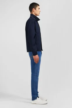 Blouson Bleu Fonce Rembourre