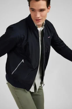 Blouson Bleu Marine Uni
