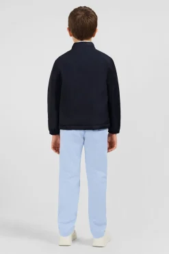 Blouson Coupe-Vent Marine A Broderie Embleme