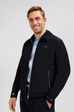 Blouson Zippe A Col Classique Marine