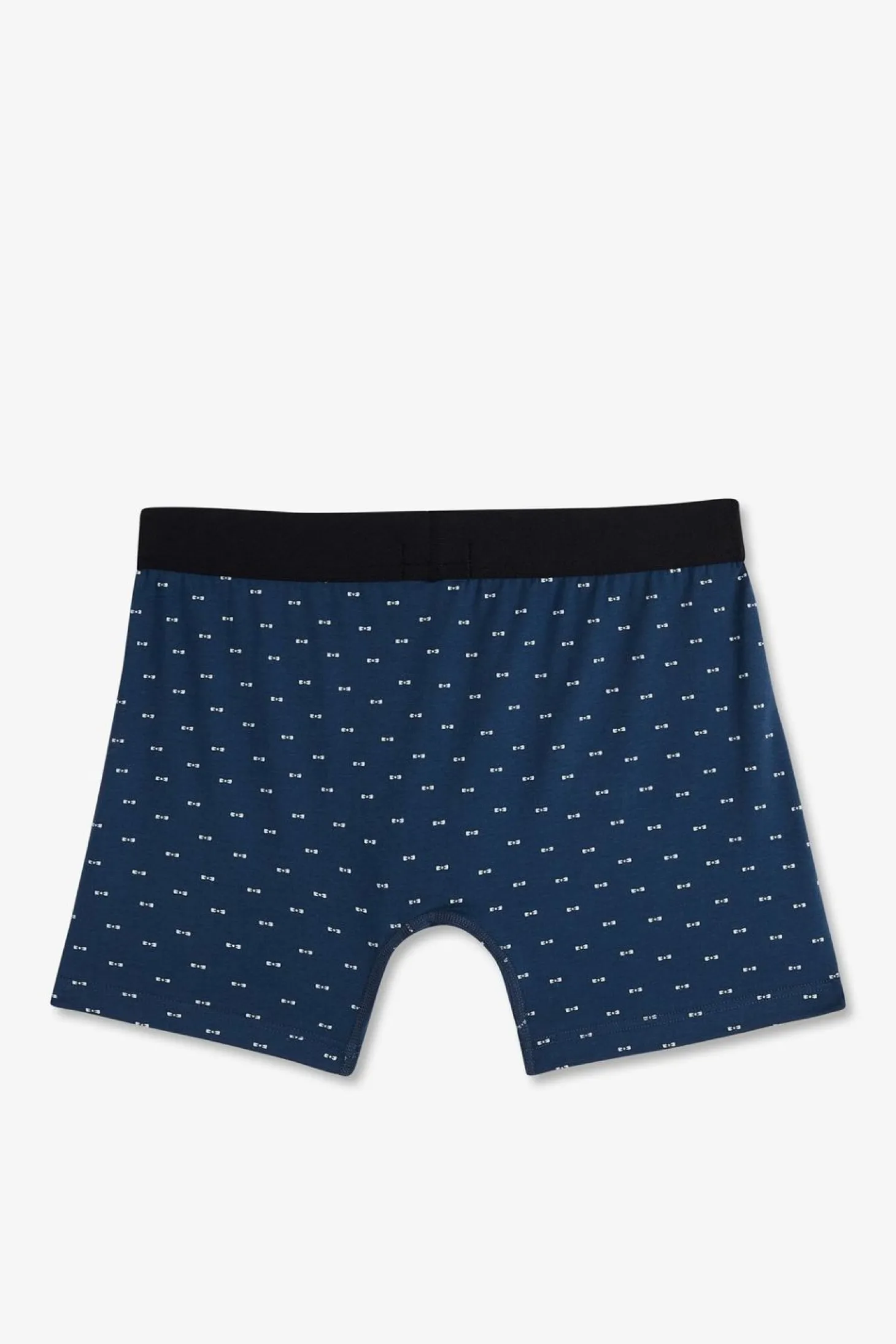 Boxer A Micro Motifs Noeud Papillon Marine Et Blanc En Coton Stretch