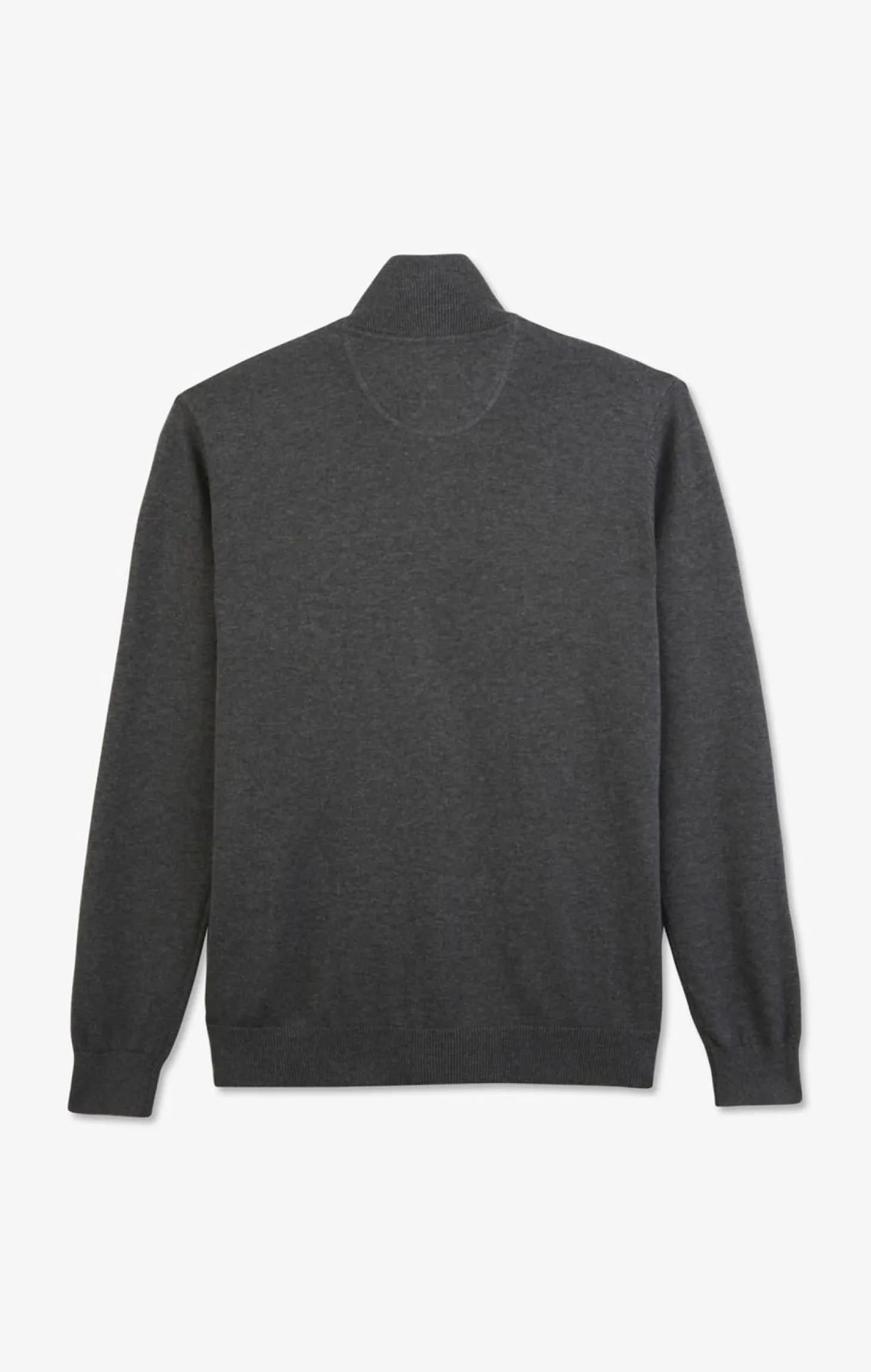 Cardigan Gris Zippe En Coton