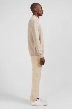 Cardigan Zippe Beige
