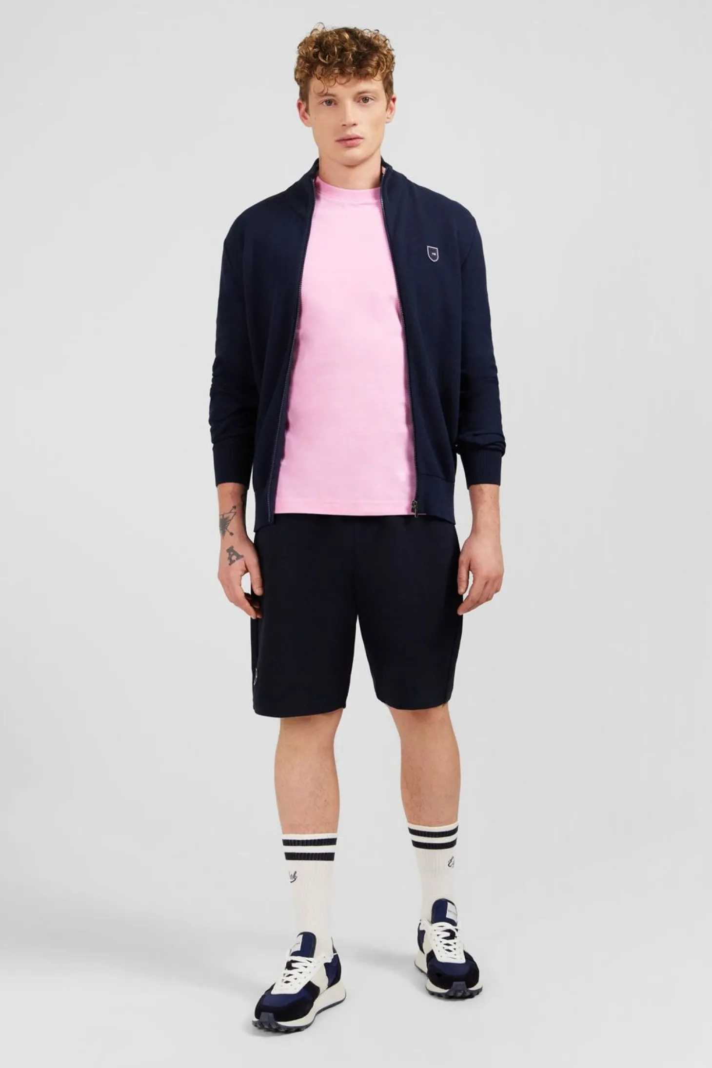 Cardigan Zippe Bleu Marine