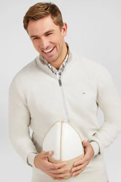 Cardigan Zippe Gris
