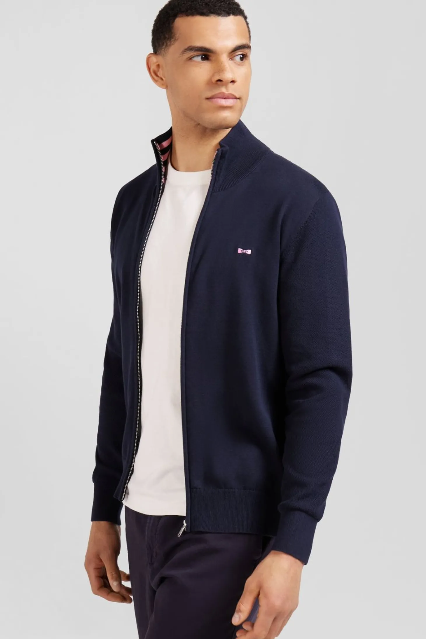 Cardigan Zippe Marine Numero 10