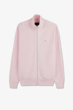 Cardigan Zippe Rose
