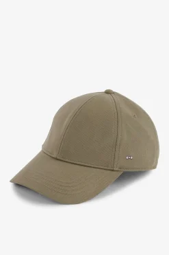 Casquette Beige Fonce En Toile De Coton Broderie Noeud Papillon