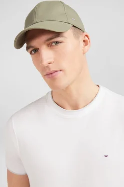 Casquette Beige Fonce En Toile De Coton Broderie Noeud Papillon
