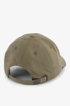 Casquette Beige Fonce En Toile De Coton Broderie Noeud Papillon