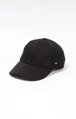 Casquette Noire Unie En Coton
