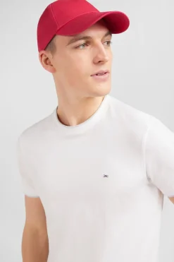 Casquette Rouge En Toile De Coton Broderie Noeud Papillon