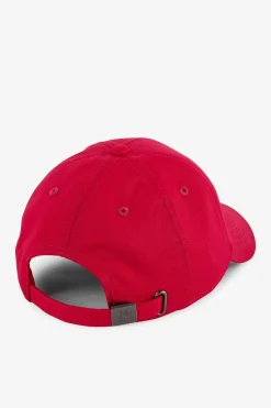Casquette Rouge En Toile De Coton Broderie Noeud Papillon