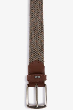 Ceinture Kaki Tressee