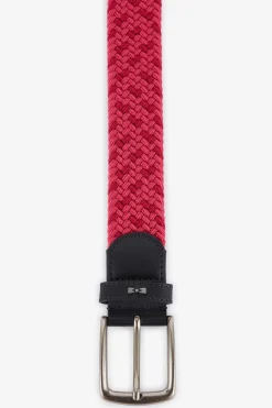 Ceinture Rouge Tressee