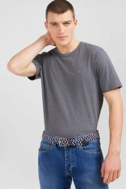 Ceinture Tressee Elastique Tricolore Rose