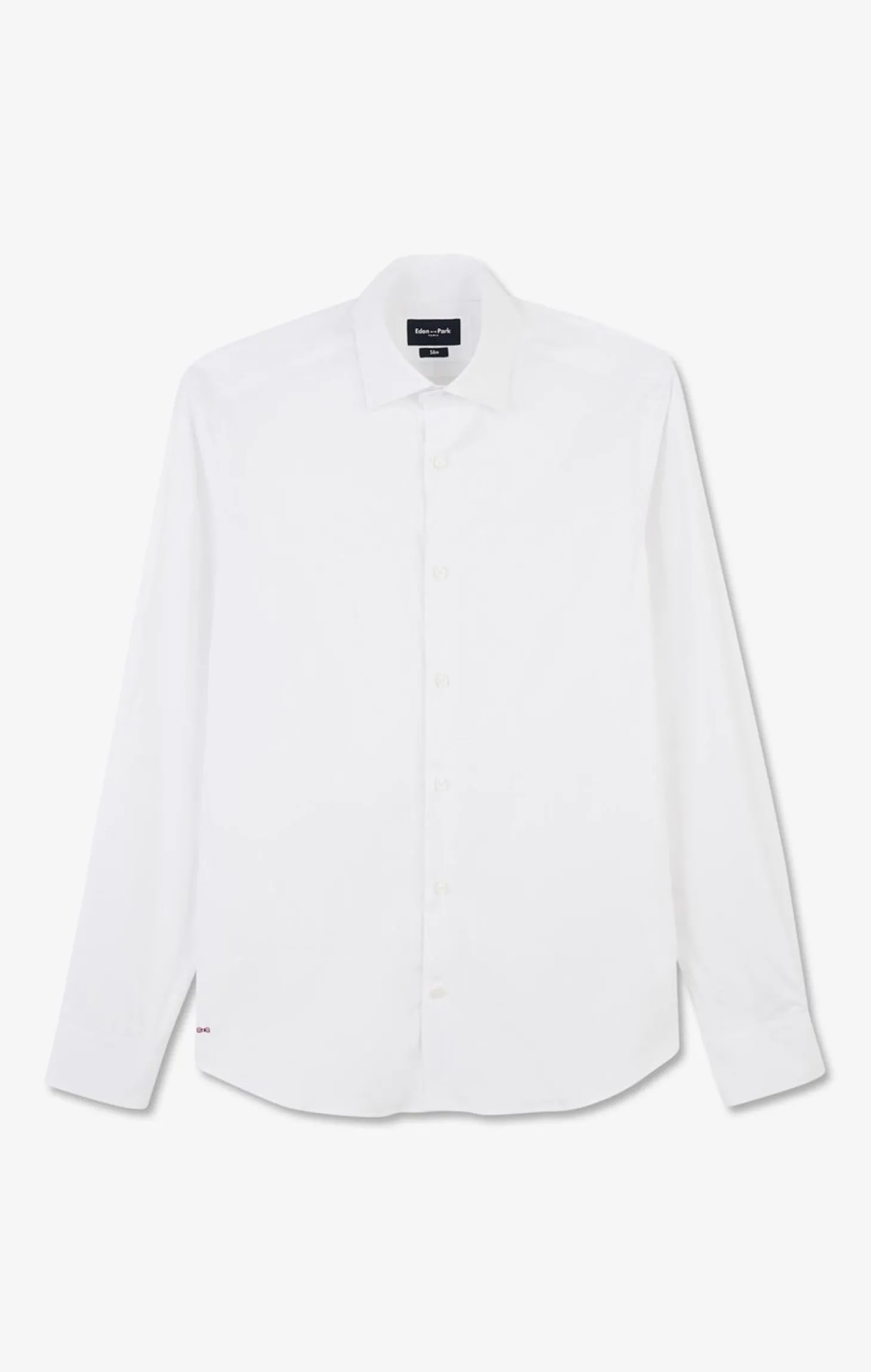 Chemise Blanche Slim En Popeline Stretch