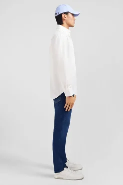 Chemise Blanche Unie En Coton