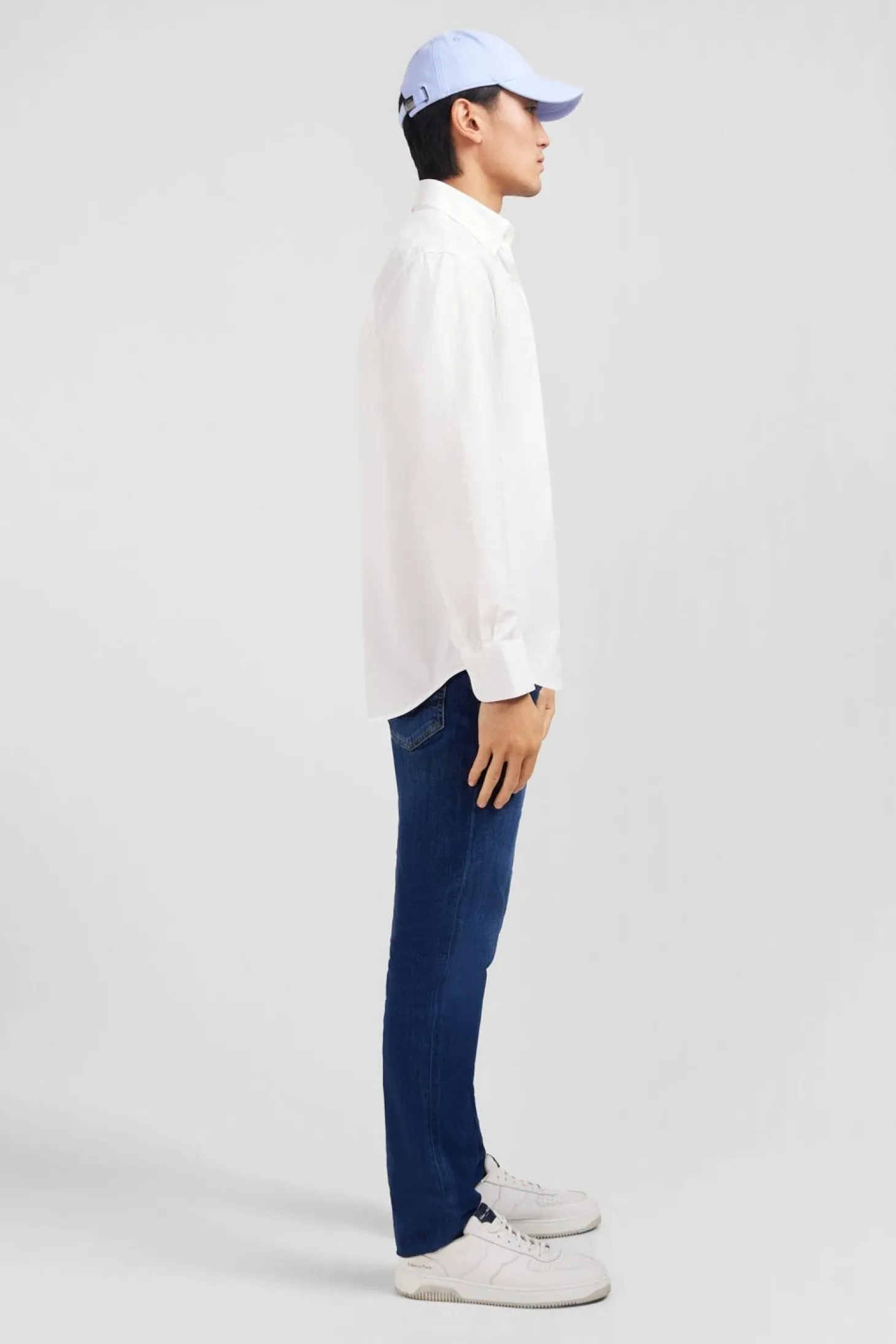 Chemise Blanche Unie En Coton