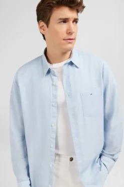 Chemise Bleu Clair Unie