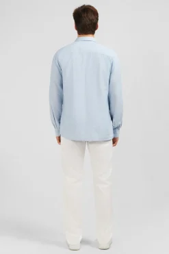 Chemise Bleu Clair Unie
