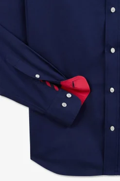 Chemise Bleue A Broderie Eden Park