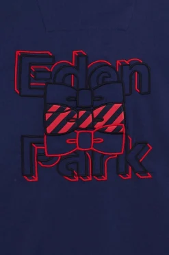 Chemise Bleue A Broderie Eden Park