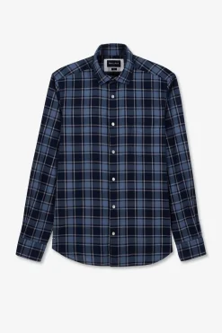Chemise Bleue A Carreaux