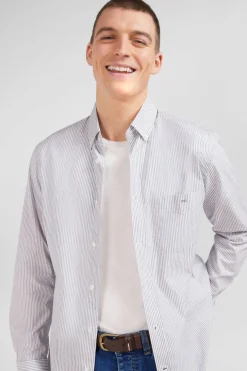 Chemise Bleue A Rayures