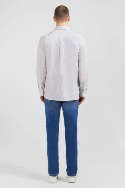 Chemise Bleue A Rayures