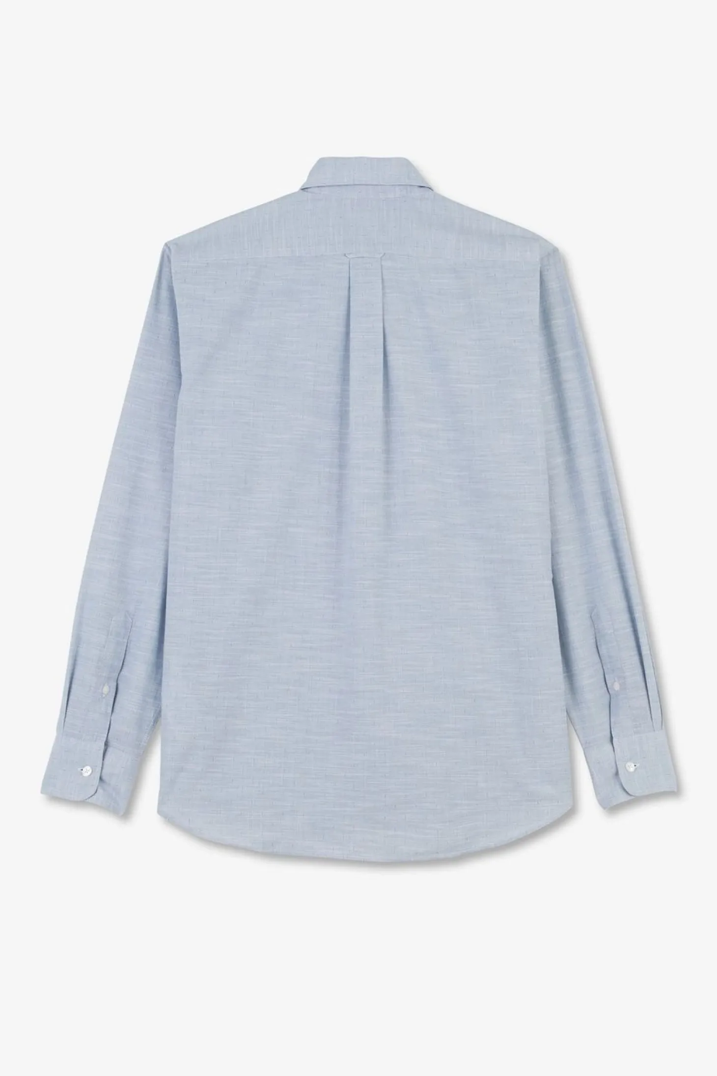 Chemise Bleue En Coton Dobby