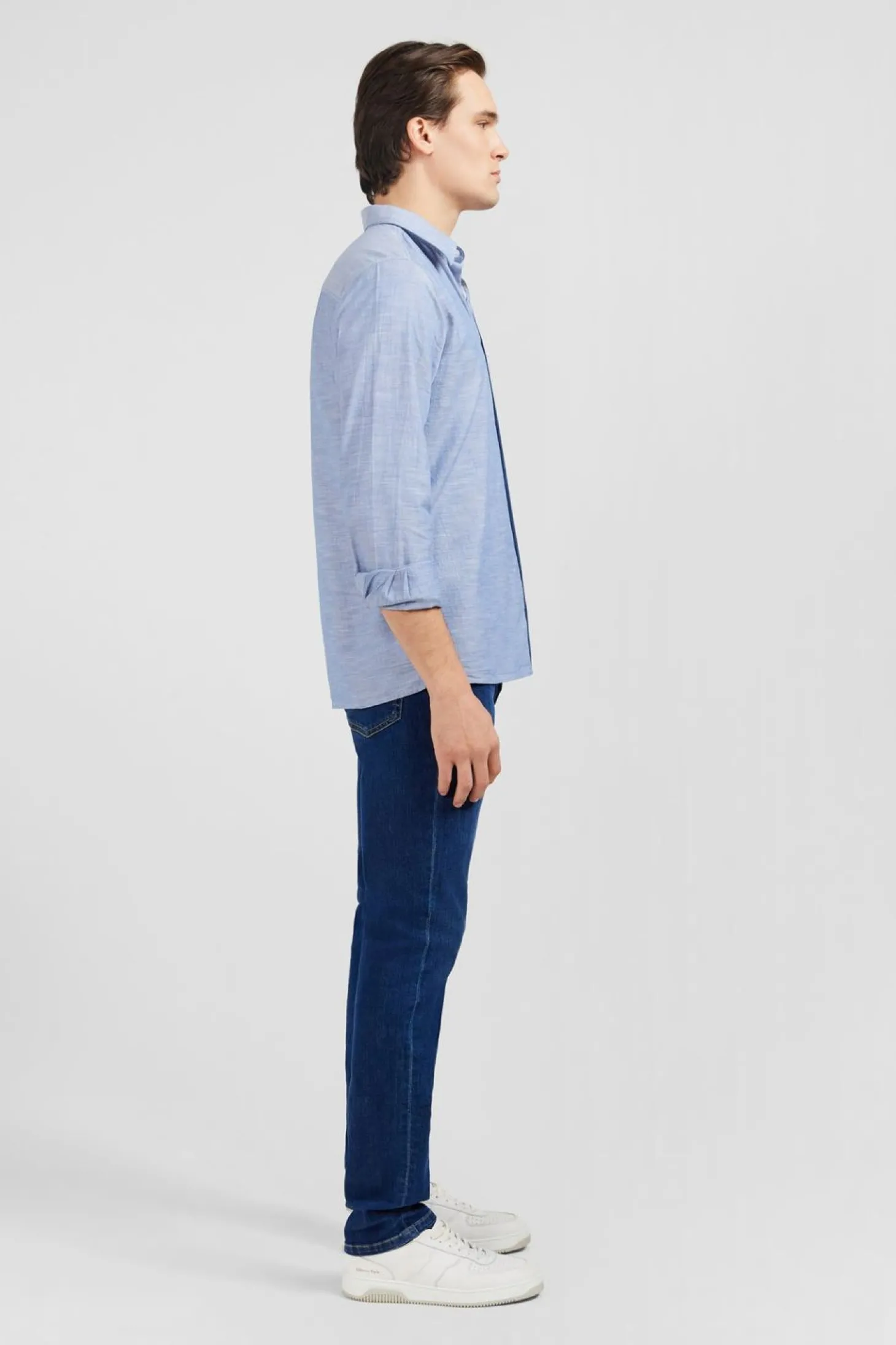 Chemise Bleue Unie