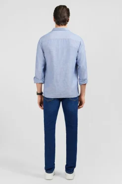 Chemise Bleue Unie