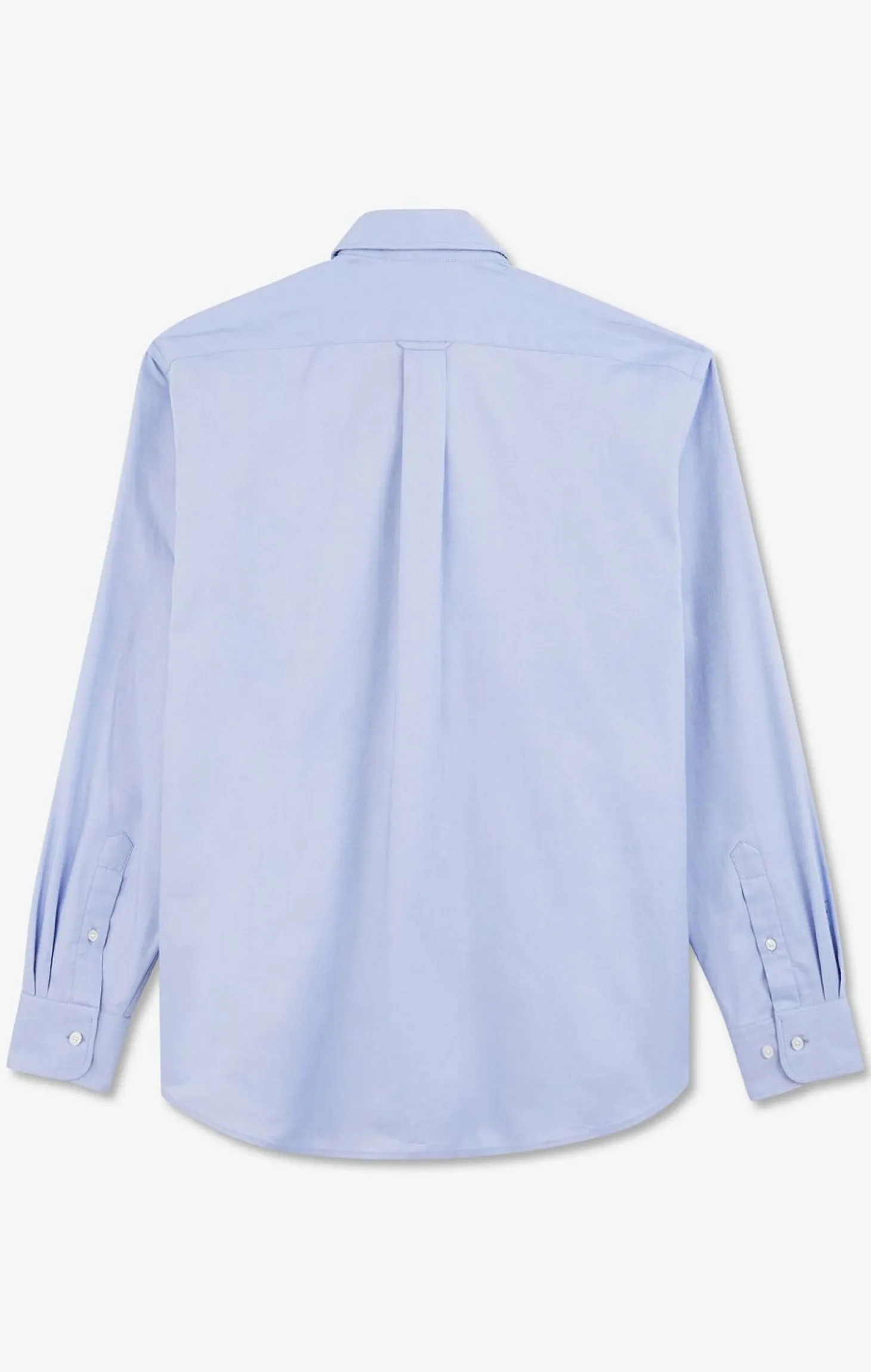 Chemise Bleue Unie En Coton