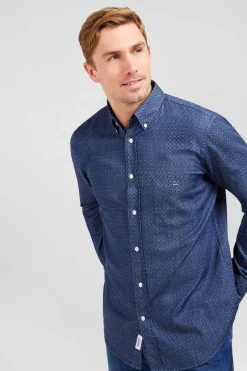 Chemise Bleu Marine Imprime Exclusif
