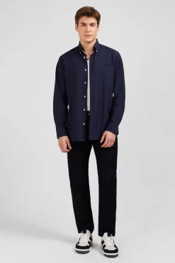 Chemise Bleu Marine Unie