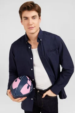 Chemise Bleu Marine Unie