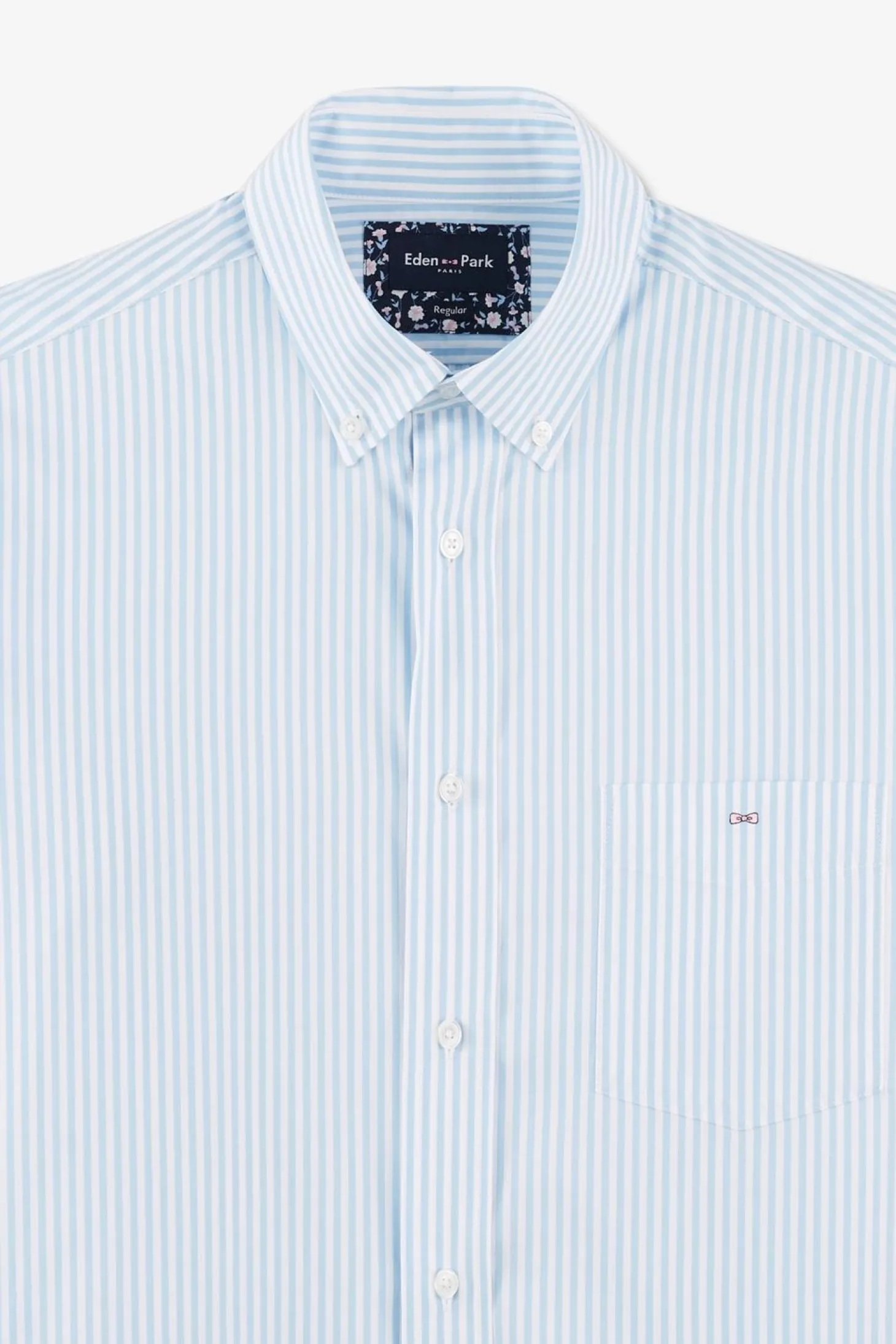 Chemise Ciel A Rayures Batons En Coton