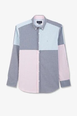 Chemise Colorblock A Carreaux