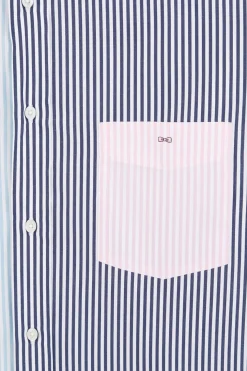 Chemise Colorblock A Rayures